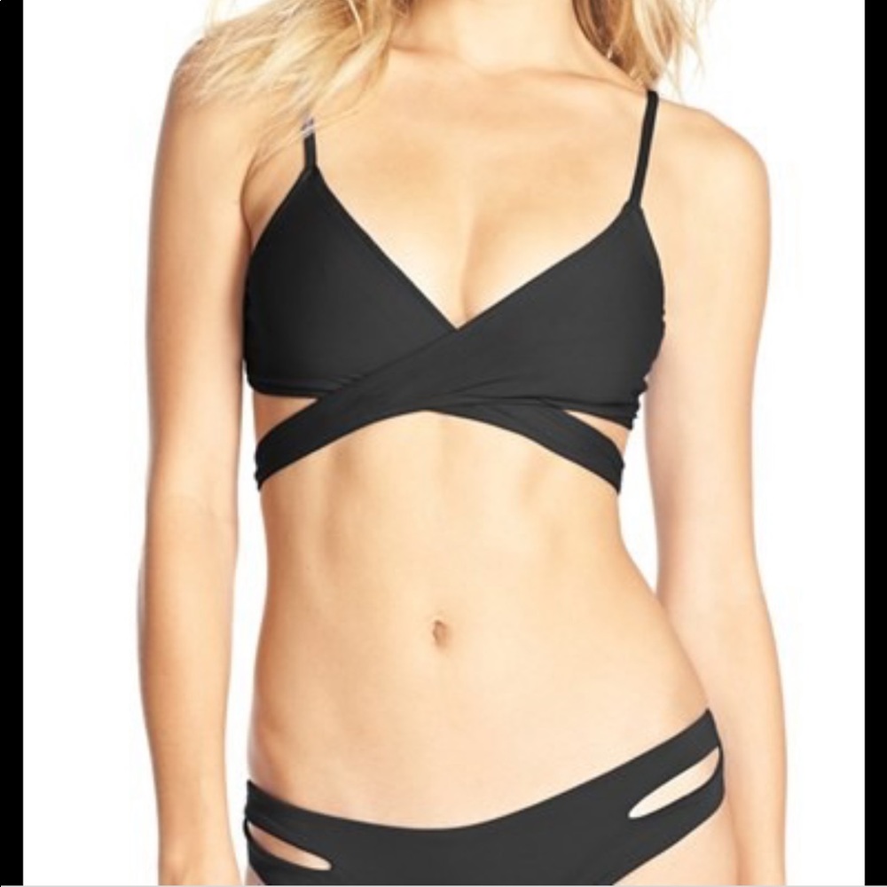 L*Space Chloe Wrap bikini top and bottoms set